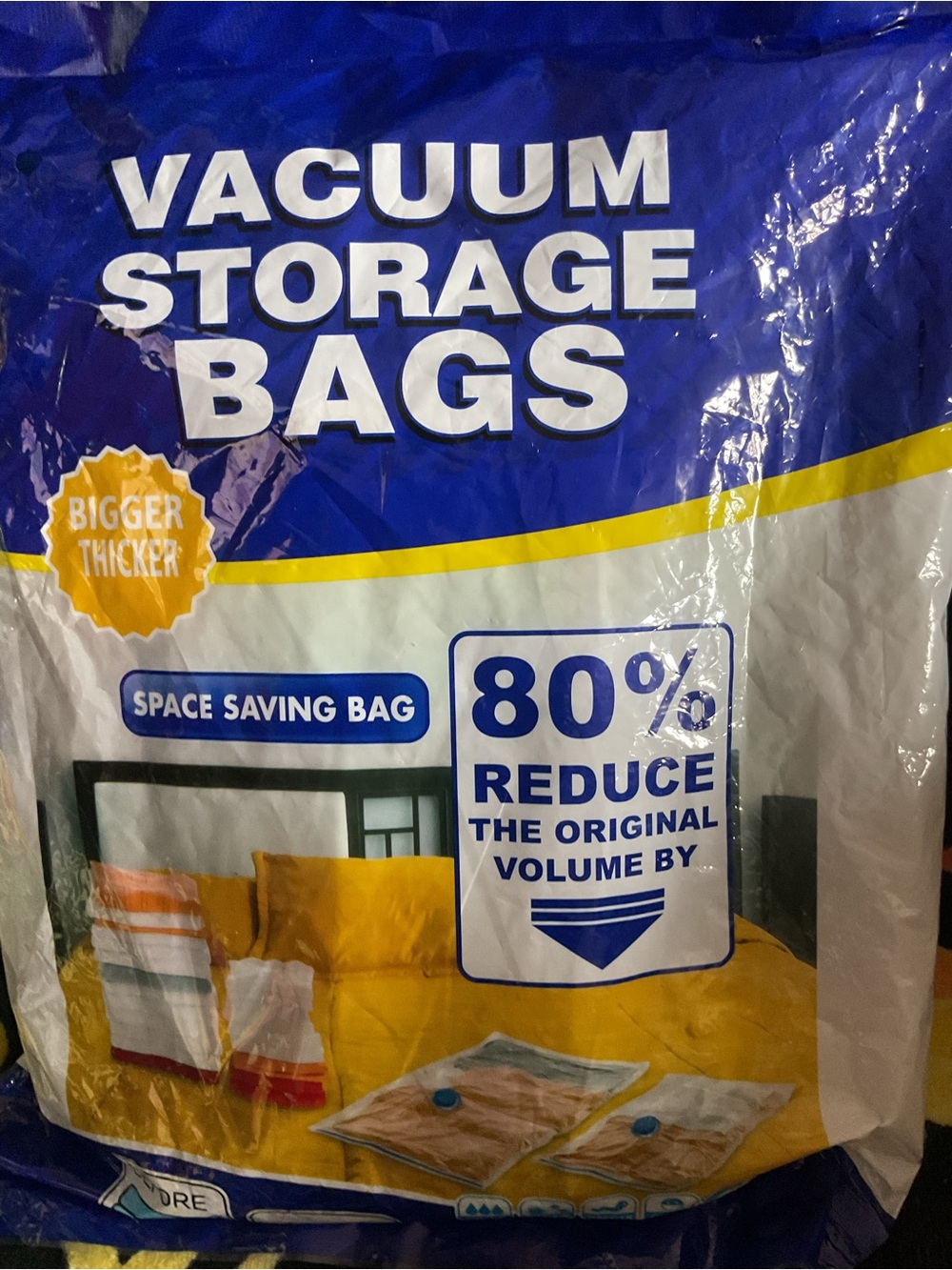 Vacuum Storage Bags with powerful vacuum pump- grey Space Saving Bags